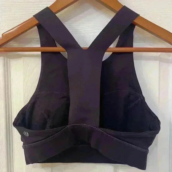 Lululemon Racer Back Sports Bra Dark Navy Size 6 - Picture 2 of 5